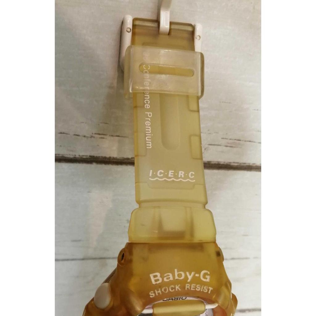 Used CASIO Clear Yellow Bg-370 BABY-G