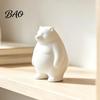 Customizable Bear Figure for Kids Chubby Figurine, 3D Printed DIY Paintable Fat Healing Statue Bedroom Statue, Cute Minimalist Desktop Ornament, Home