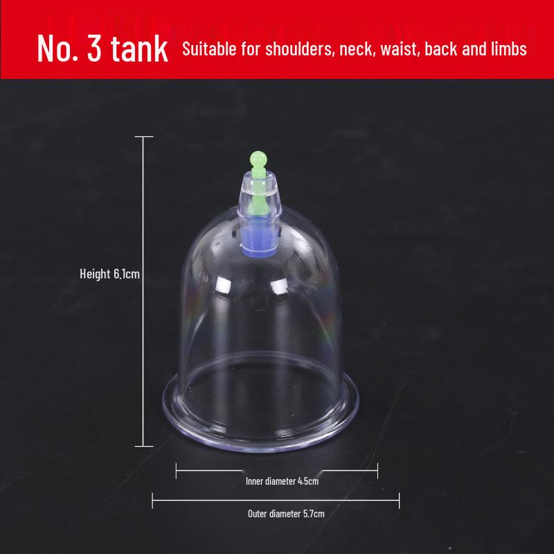 Home Cupping Device: Large Single Can Vacuum Suction Set