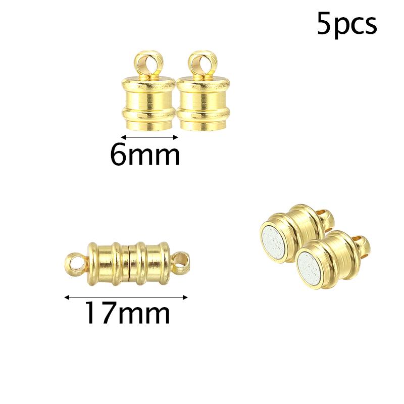Louleur Round/Heart Strong Magnetic Clasps Magnet End Clasp Connectors for Jewelry Making DIY Bracelet Necklace Accessories