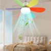 With Remote Control LED Light Fan Dimmable Electric Fan Ceiling Lamp Ceiling Fan Light Bedroom