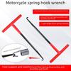 Exhaust Pipe Spring Hook Wrench for Motorcycle Repair with Clutch Pedal Support