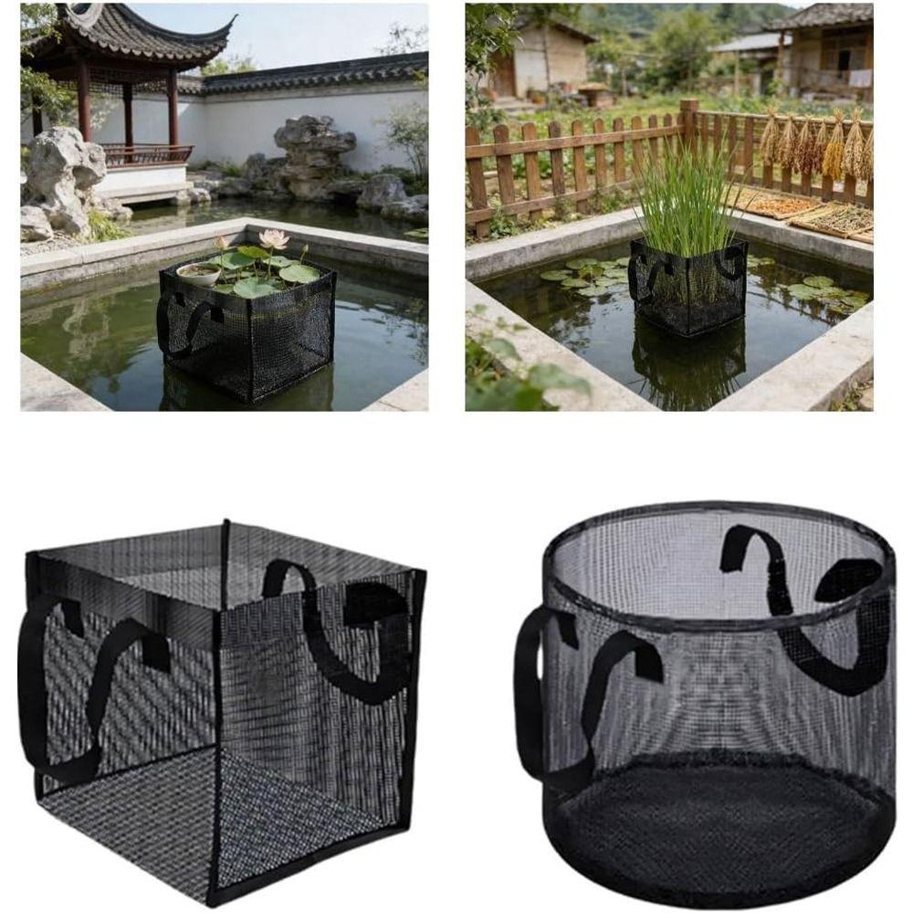 Breathable Aquatic Plant Baskets PVC Mesh Lotus Planter Reusable Pond Planting Bags  Patio Backyard