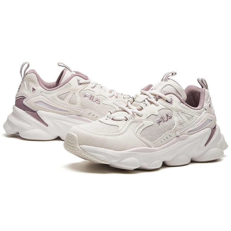 FILA Comfortable Trendy Fabric Breathable Rebound Low-Top Casual City Commuting Running Shoes Women sneaker Pink F12W011113FPP