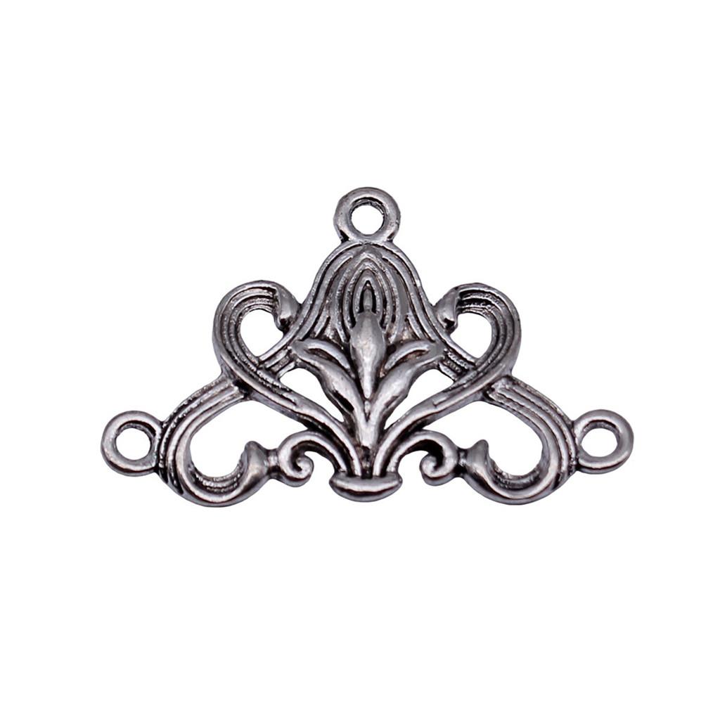 Geometric Flower Multi Loop Connectors Metal Links For Earrings Accessories Parts