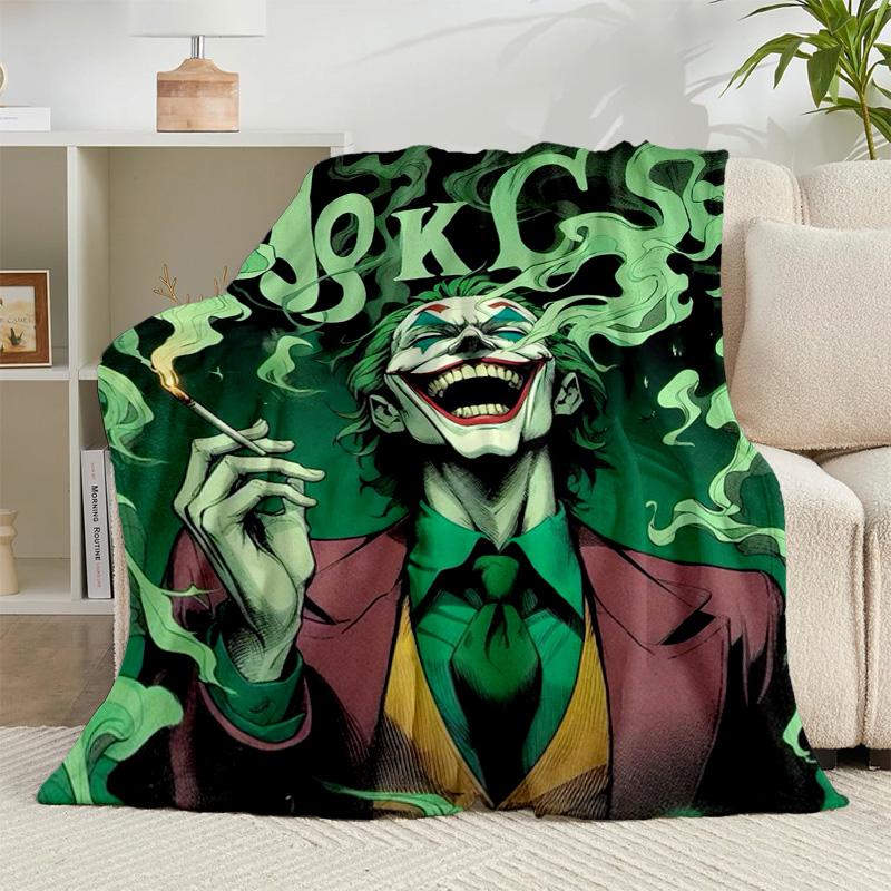 1 Stück coole Clowns-Muster Flanelldecke Geschenk, Geeignet für Männer und Frauen, Weich, Ideal für Betten und Sofa, Geburtstags- oder Weihnachtsgeschenk