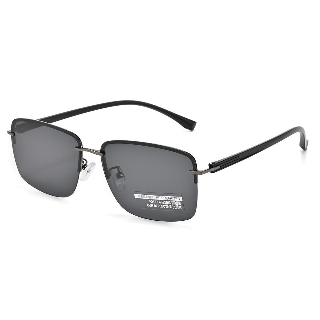 Business Frameless Ultra-Light Polarized Sunglasses Men'S High Definition Driving Fishing Travel Personalized Sunglasses
