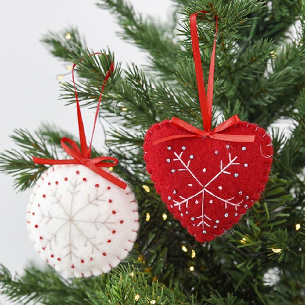 Handmade Felt Ornaments Wool Felt Christmas Tree Decorations Christmas Tree Decor
