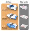Orthopedic Contour Neck Pillow Ergonomic Memory Foam Sleeping Pillow Breathable Neck Support Pillow with Center Hole for Pain Relief Side Back or