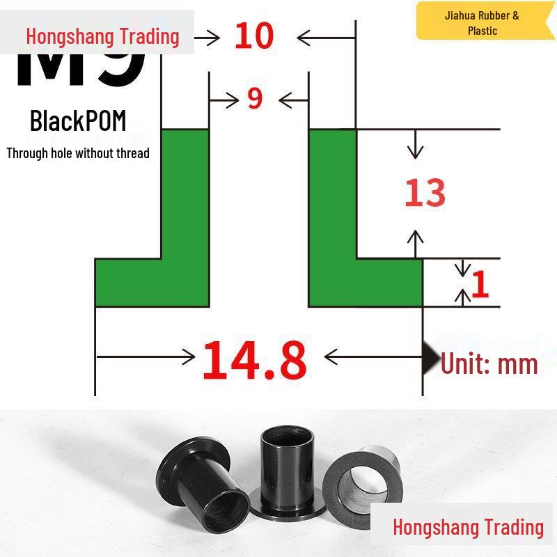Step T-Shaped Nylon Insulating Bushing Washer, M3-M35 Thread Protection Spacer