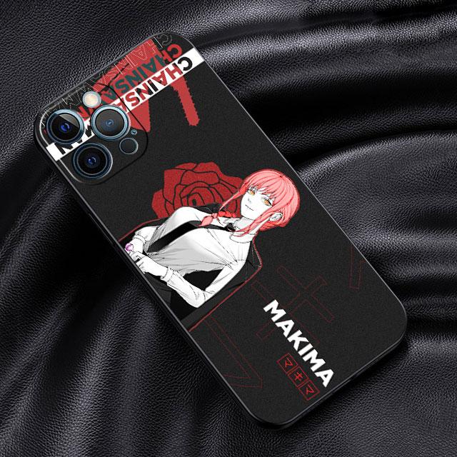 Soft Case For Apple iPhone 11 13 Pro Max 14 12 Mini 7 8 Plus X XS XR SE 2020 6 6S 5 5S Phone Cover Funda Chainsaw Man Makima Sac