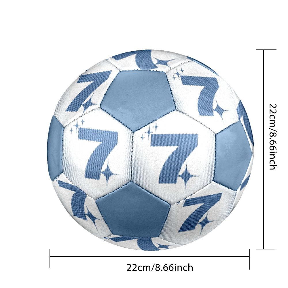 1pc Seven Stars Shine Bright Soccer Ball Size 5 Football Machine Sewn Indoor/Outdoor Universal Football Q103