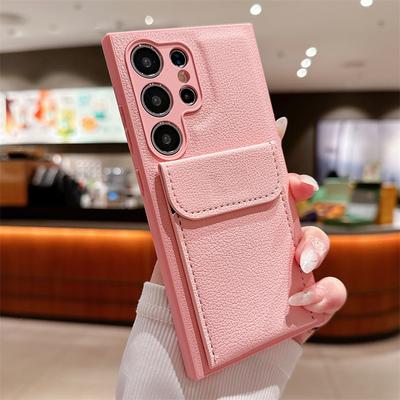 Funda de cuero de lujo con tarjetero y soporte para Samsung Galaxy S24, S23, S22 y S21 Plus, ultra suave, a prueba de golpes