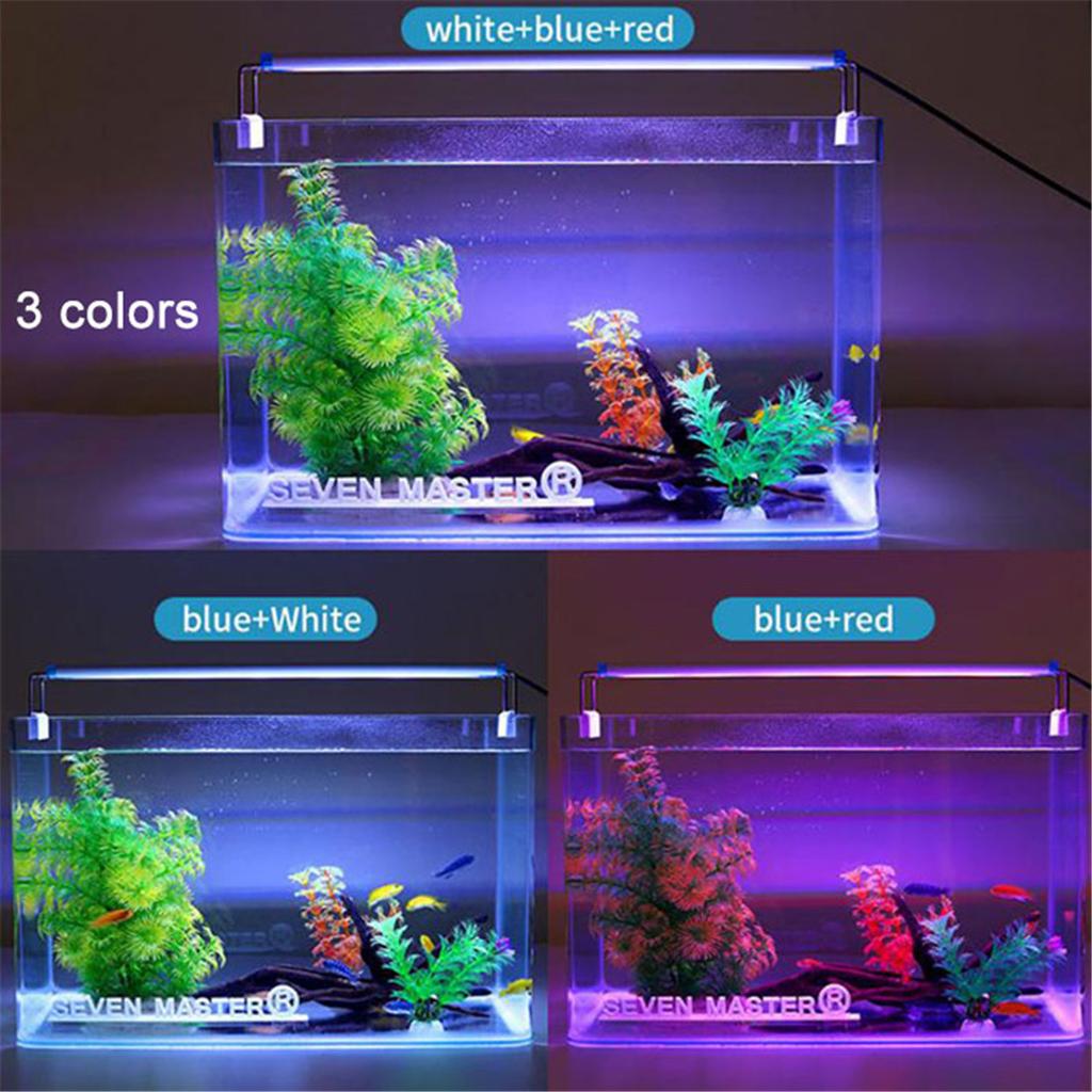 L18/28/38/48cm LED Aquarium Light for Plants,Plug In Full Spectrum Fish Tank Light with Extendable Brackets for Freshwater