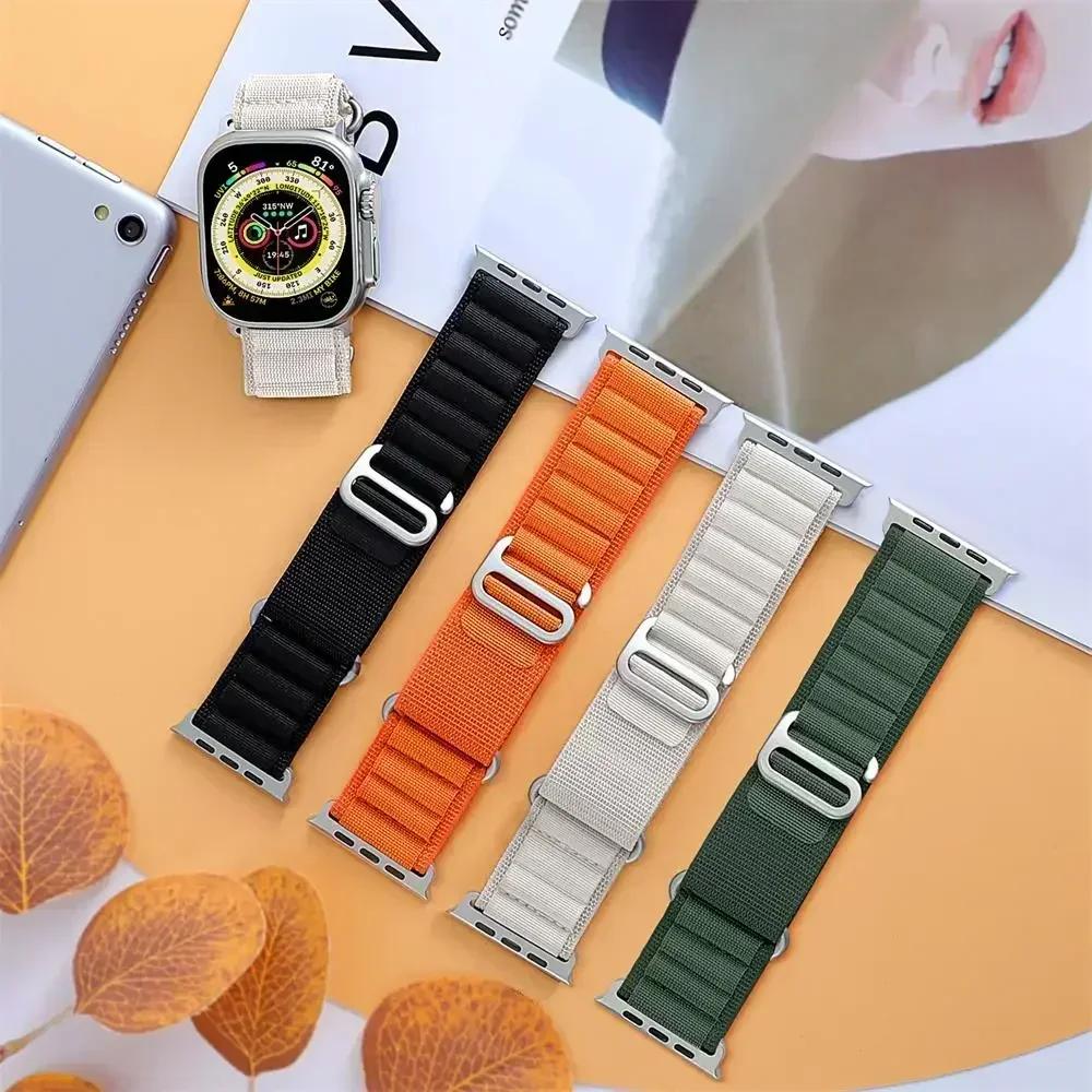 Alpine Loop Band for Apple Watch Strap 49mm 44mm 40mm 45mm 41mm 42mm 38mm Bracelet iWatch Ultra Series 7 6 5 3 Se 8 9 CorreaBelt