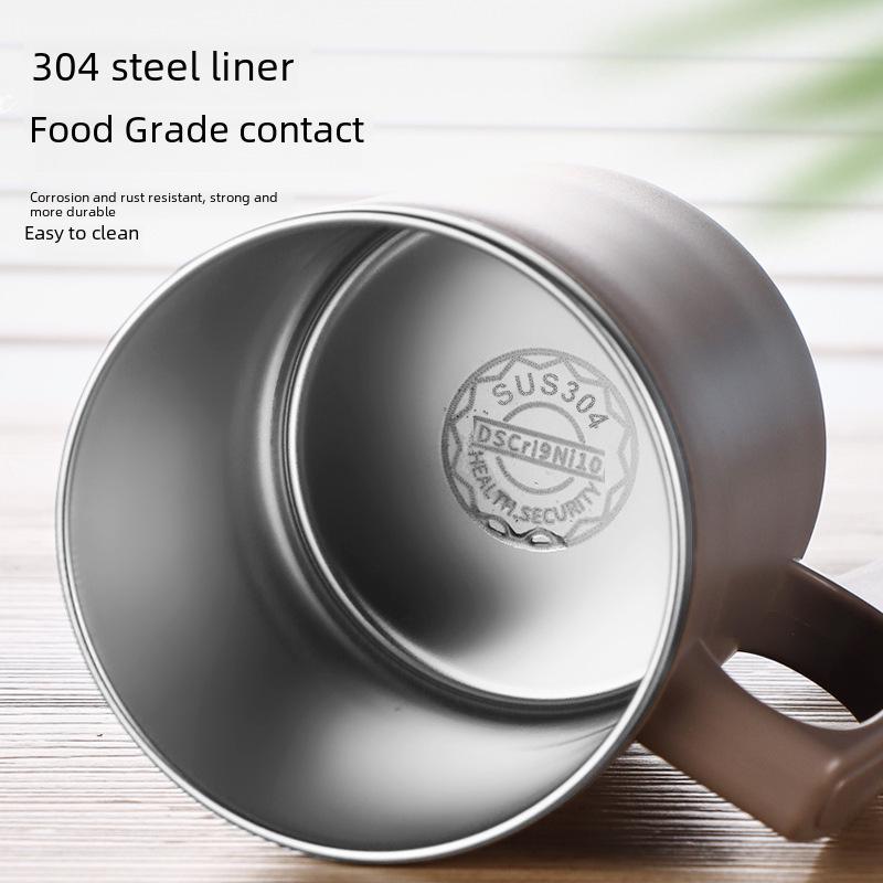 Insulated Stainless Steel Office Coffee Mug with Lid