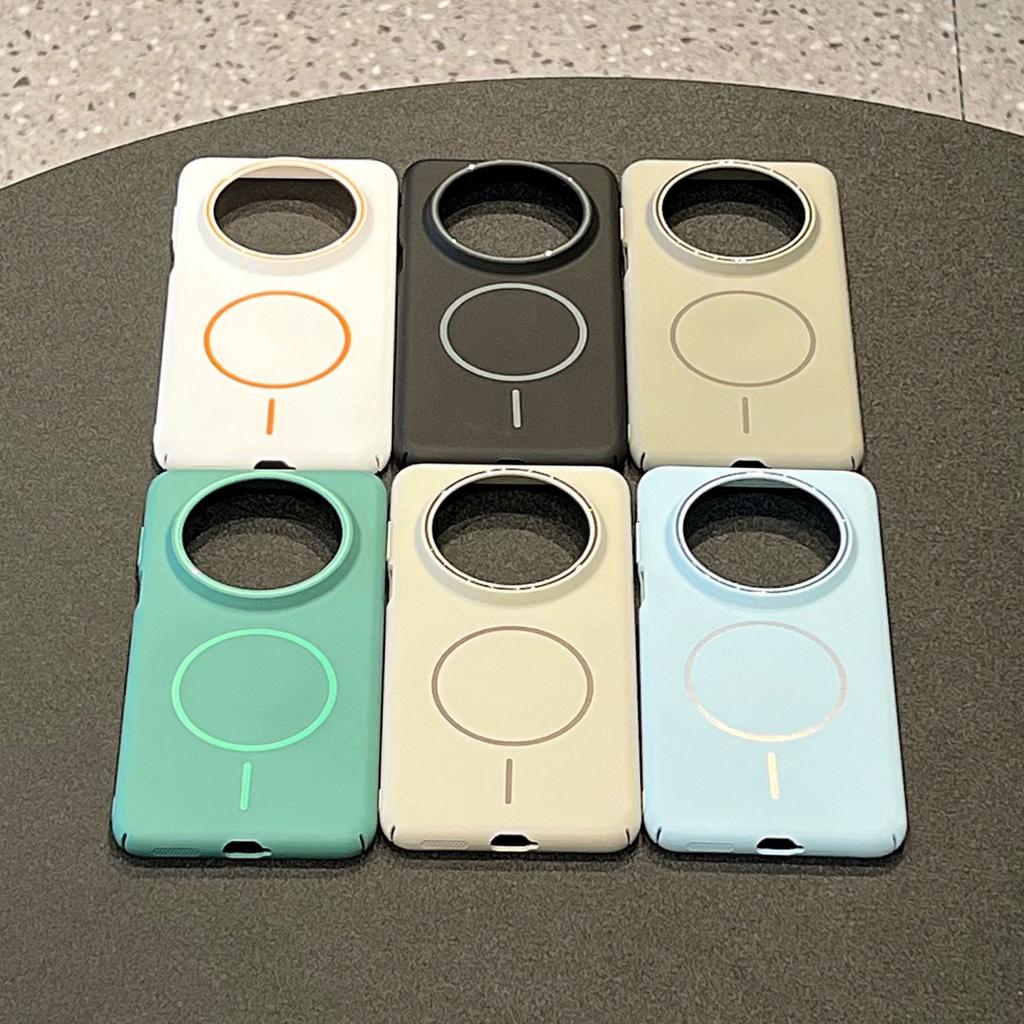 Applicable Mate70PRO Soft and Skin-friendly Fine Ring Magnetic Mobile Phone Case Pura70Ultra Large Hole Anti-drop Protective Case