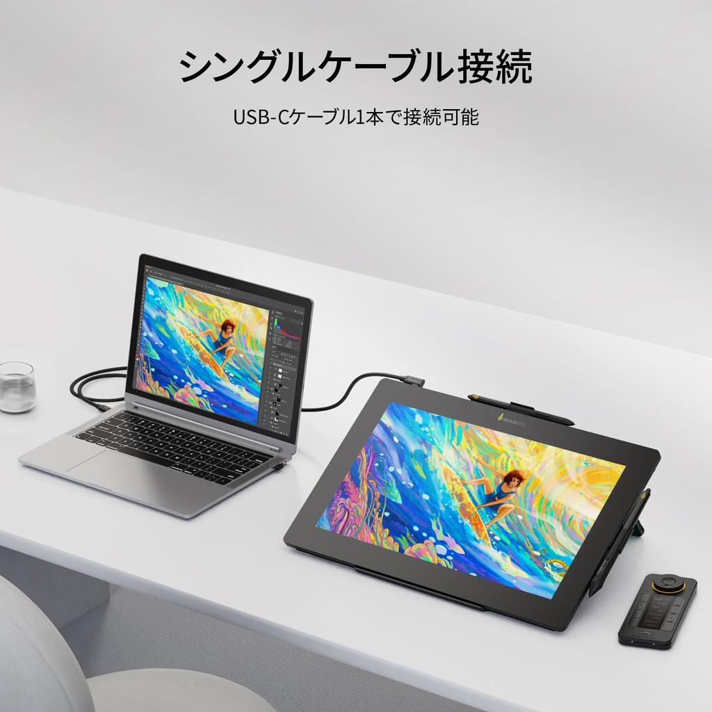 XENCELABS LCD Pen 4K OLED Screen with 2 8192 Pressure Preset Color No Pen Tablet Compatible with Stand Black Tablet, 16-inch, Quickies, Pens, Levels,