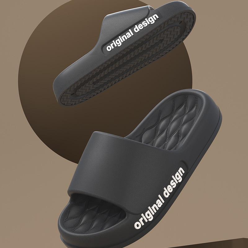 Nordic Style Women's Summer Home Slippers - Soft, Thick-Soled, Non-Slip Sandals for Couples.