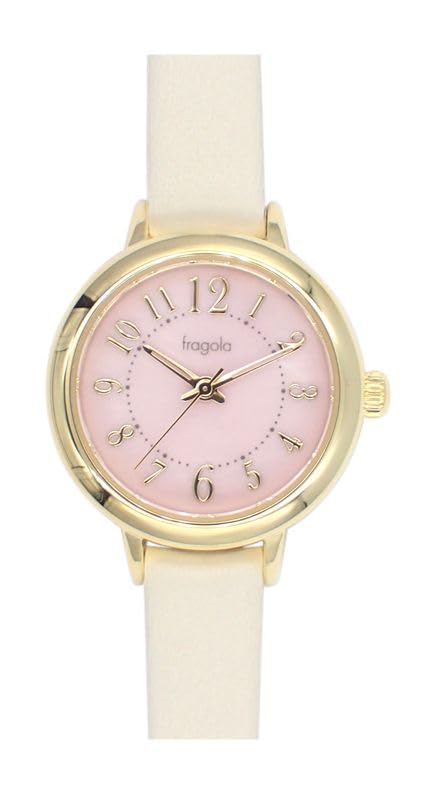 

Часы Fragola 10 ATM Water Resistant Shell Watch Ivory [Подписаться] H04822A-1 GD/IV Womens