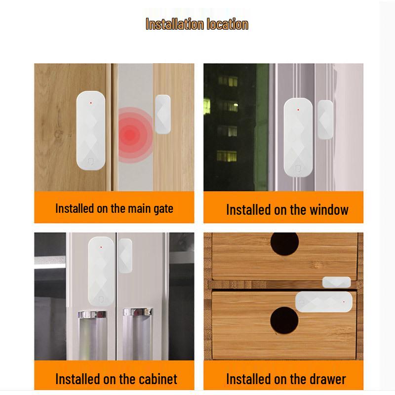 Smart Home WiFi Magnetic Door/Window Alarm - Remote Reminder & Anti-Theft System