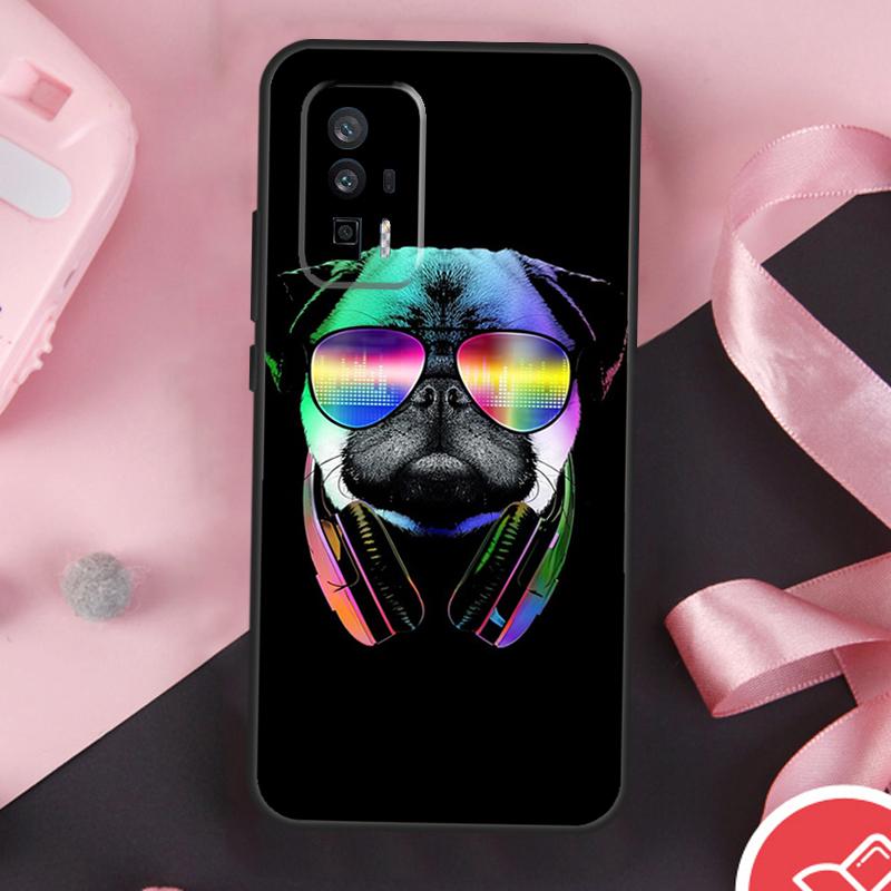 Cute Pug Dog Case For Xiaomi 13T 11T 12T Pro 12 Lite 13 14 Ultra POCO F6 F5 M6 X3 X5 X6 Pro F3 M5s Cover