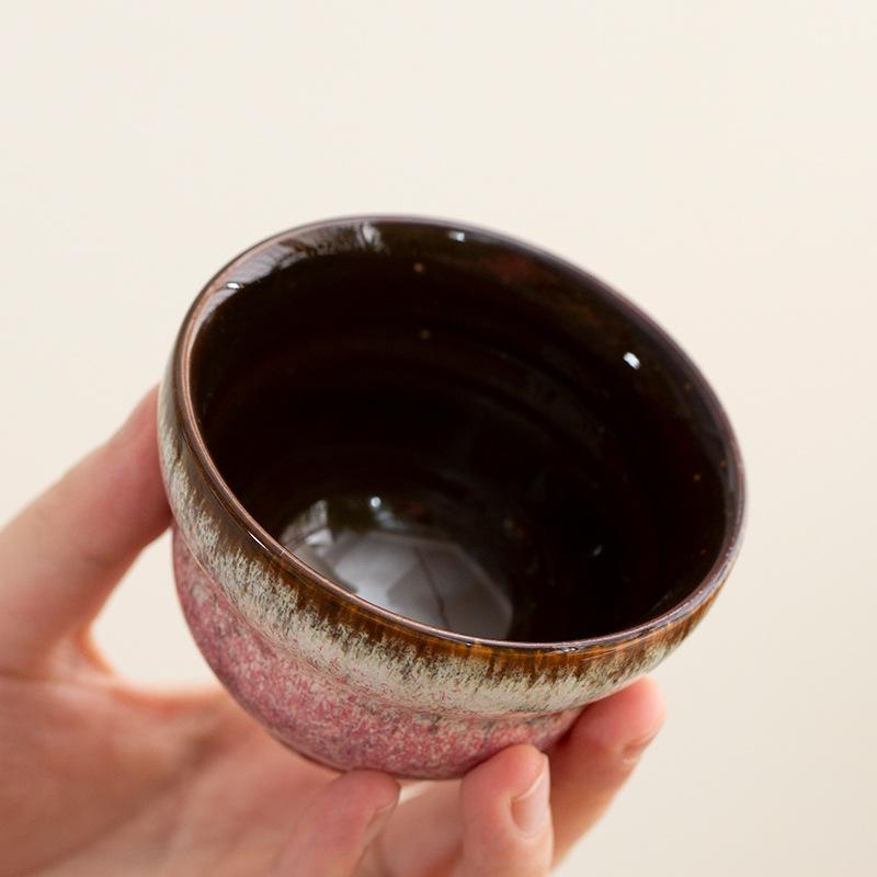 Tea cup master cup Kung Fu tea set ceramic cup kiln change tea cup personal special building cup tea cup gift box