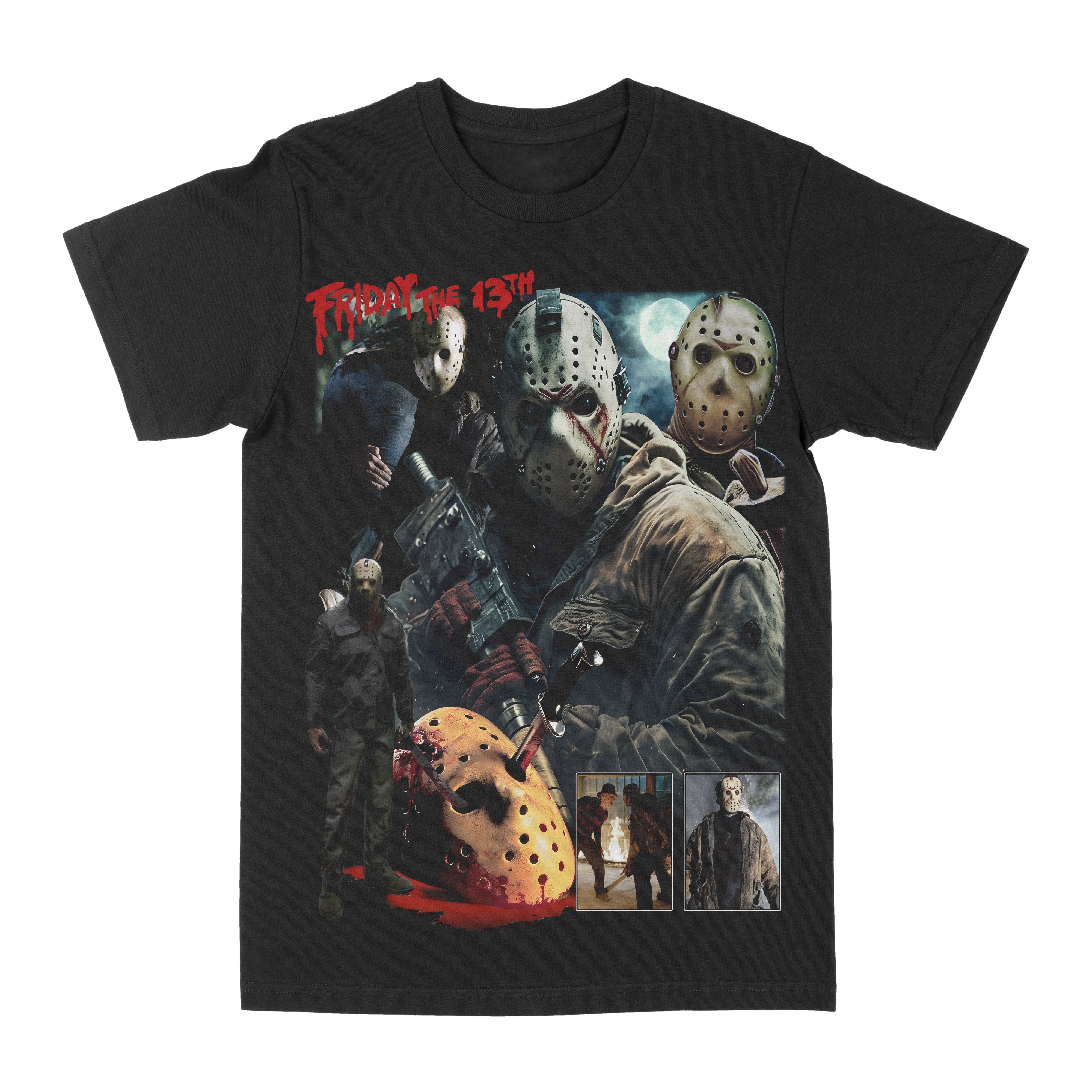 

2025 Full Time Jason Voorhees Patterned Printed T-shirt Summer Pure Cotton Men s and Women s T-shirts Short Sleeves L