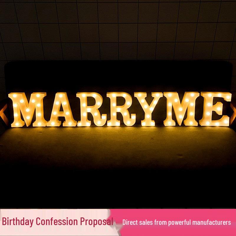 LED Letter Lights: Surprise Birthday, Proposal & Party Decoration