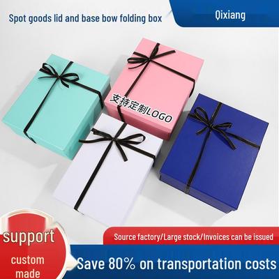 Bowknot Lid and Base Gift Box for Handbags, Shoes, Scarves & Clothing