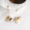 Elegant Trendy Korean Hanging Petals Flower Stud Earrings Dangle Earrings Drop Earrings Jewelry