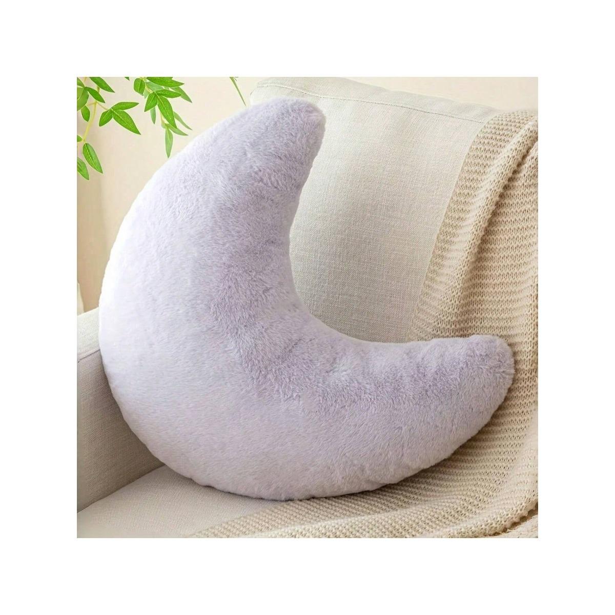 

Comfortable moon pillow, ultra soft plush crescent shaped cushion, used for bedroom and living room decoration 50cm