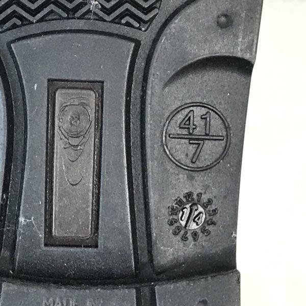 Made In France Waterproof Rubber Upper Side Gore Boots 41 7 25.5-26.0 Brown Rain Shoes Boots