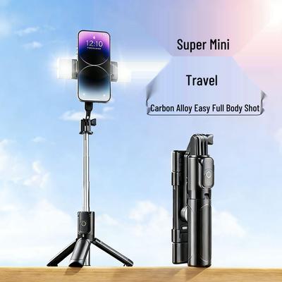 Portable Outdoor Selfie Stick Tripod: Telescopic Handheld Phone Holder for Photography