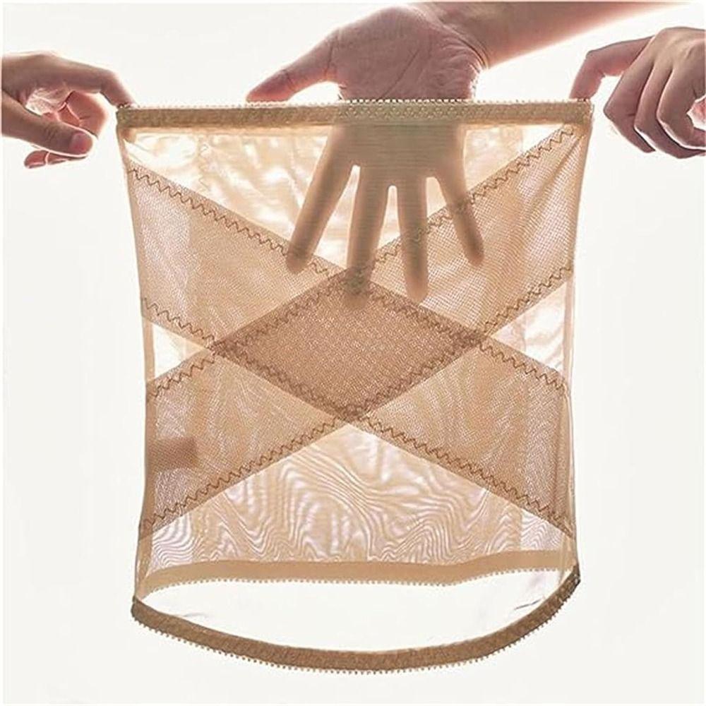 Invisible Waist Trainer Corset Women Shapers Breathable Cross Mesh Girdle For Waist Shaping Maternity Postpartum Bandage Band