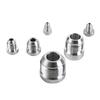 External Thread Straight Male Weld Fitting Adapter Aluminum Weld On Fittting Bung Nut  Tank