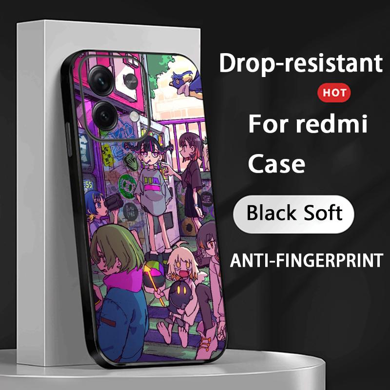 Zutomayo anime singer pattern design Phone Case For Redmi Note 14 13 12 11 Pro Plus S 5G 14C A3 Soft Black Phone Cover