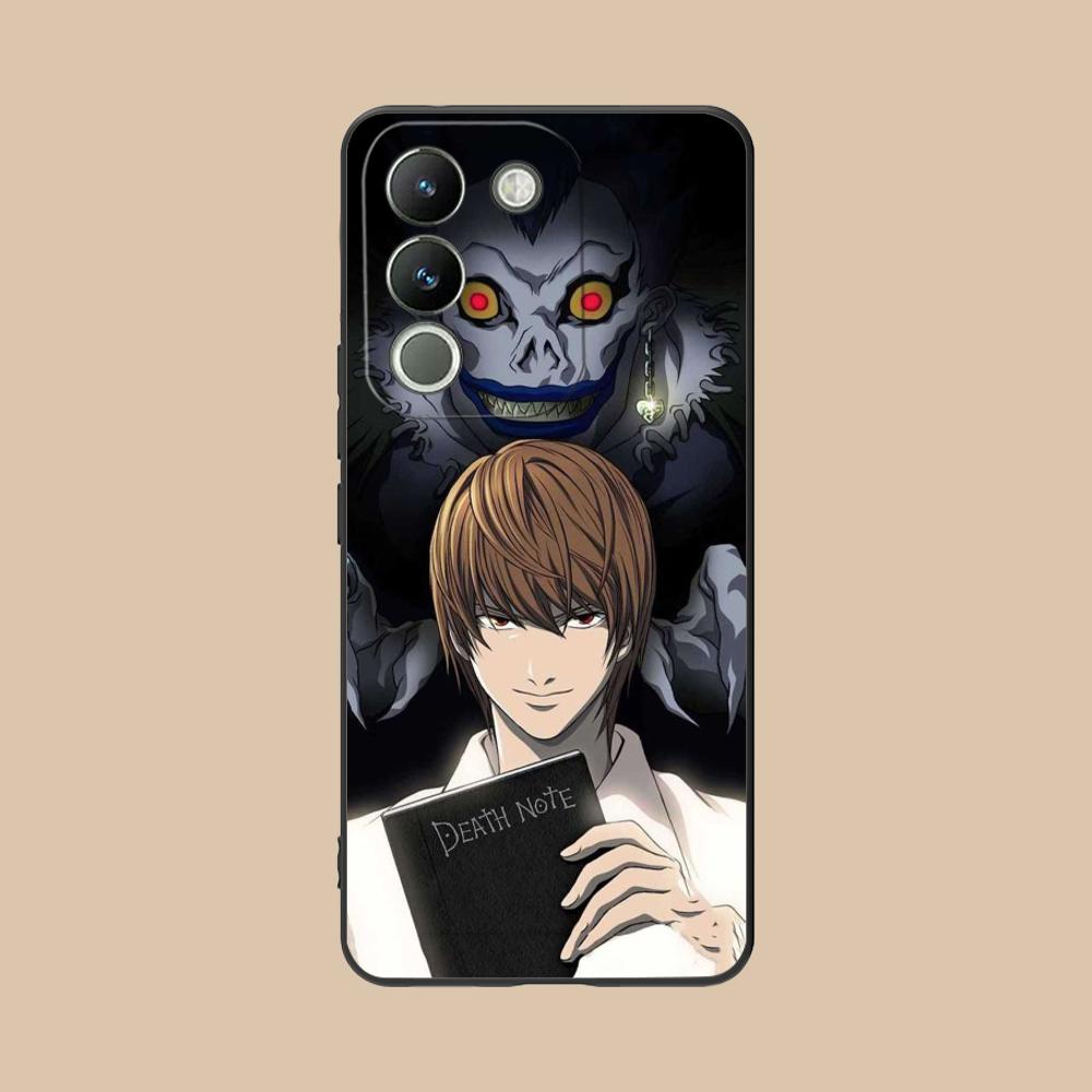 

Death Note Kira Light Mobile Phone Case for VIVO Y77 76 75 74 73 72 58 56 55 51 50 38 36 Y19 Y18 Y03 Y01 5G Printing Cover vivo Y77
