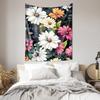 Colorful Floral Bohemian Style Tapestry Ideal Art Decor for Living Room  Bedroom