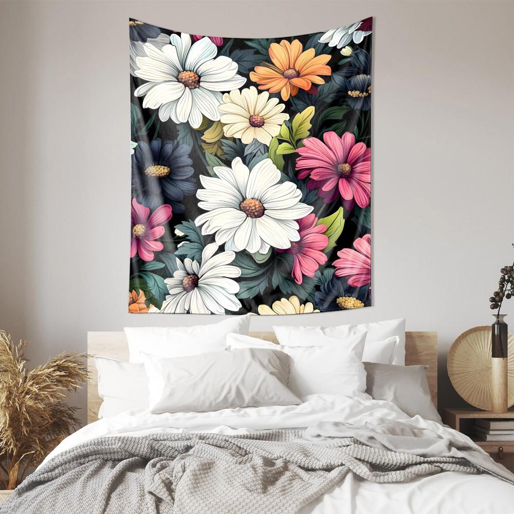 Colorful Floral Bohemian Style Tapestry Ideal Art Decor for Living Room  Bedroom
