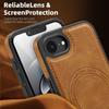 Retro Matte PU Leather Magneti Case For iPhone 17e 16 15 14 13 12 11 Pro Max Plus For Magsafe Wireless Charge Cover Funda