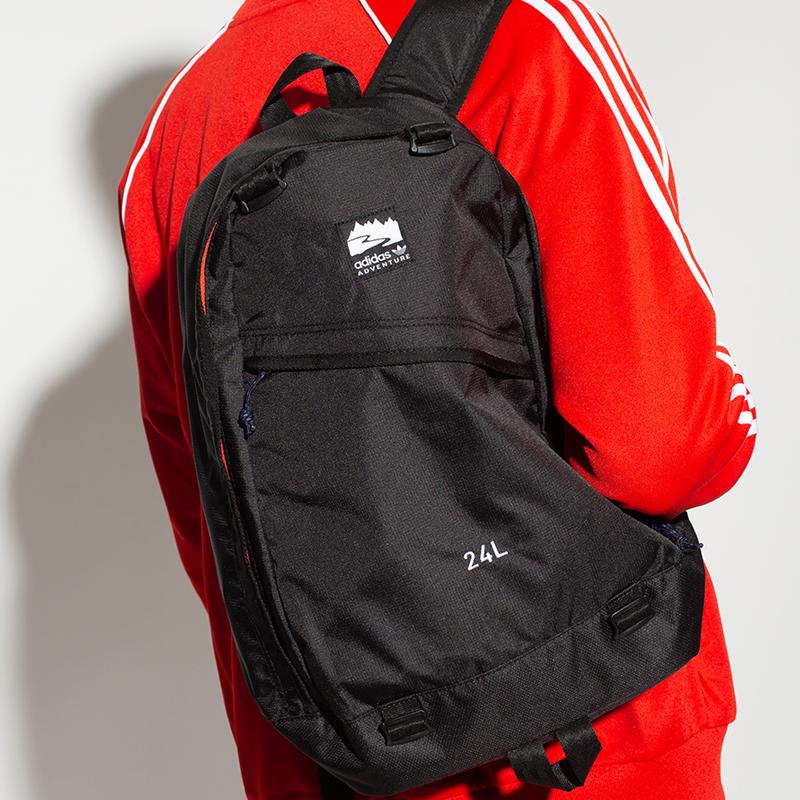 Adidas Originals Recyclable Polyester Backpack Small Size Unisex Black Adidas H22718