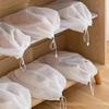 10PCS White Portable Shoe Bag Non-woven Drawstring Shoe Storage Bag Anti Yellowing Travel Storage Home Storage Supplies