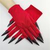 Realistic Long Nail Claw Gloves Perfect for Halloween and Costume Parties Comfortable Short Gloves for Adults and Teens