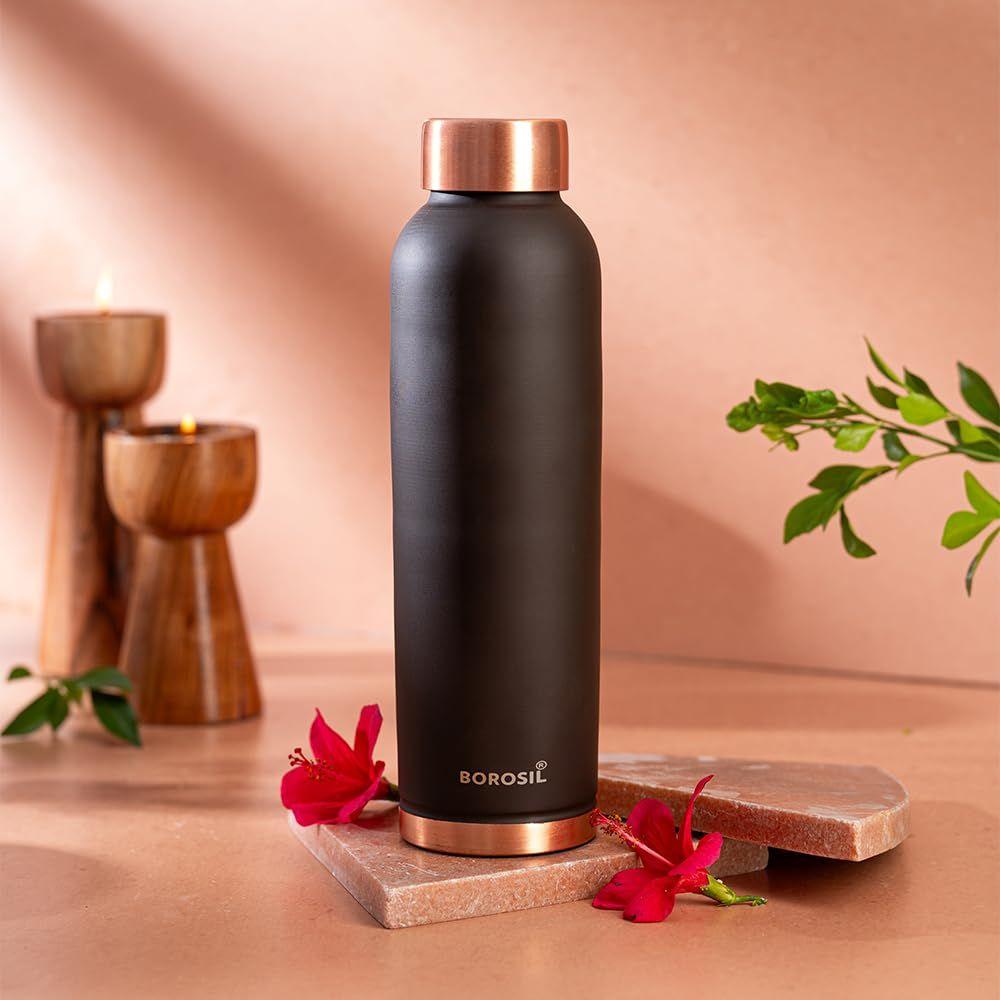 Copper Bottle with Glass Set | 1L Bottle with 2 Tumbler (250 ml Each) | 100% Pure Copper with Anti-Oxidant Properties of Copper