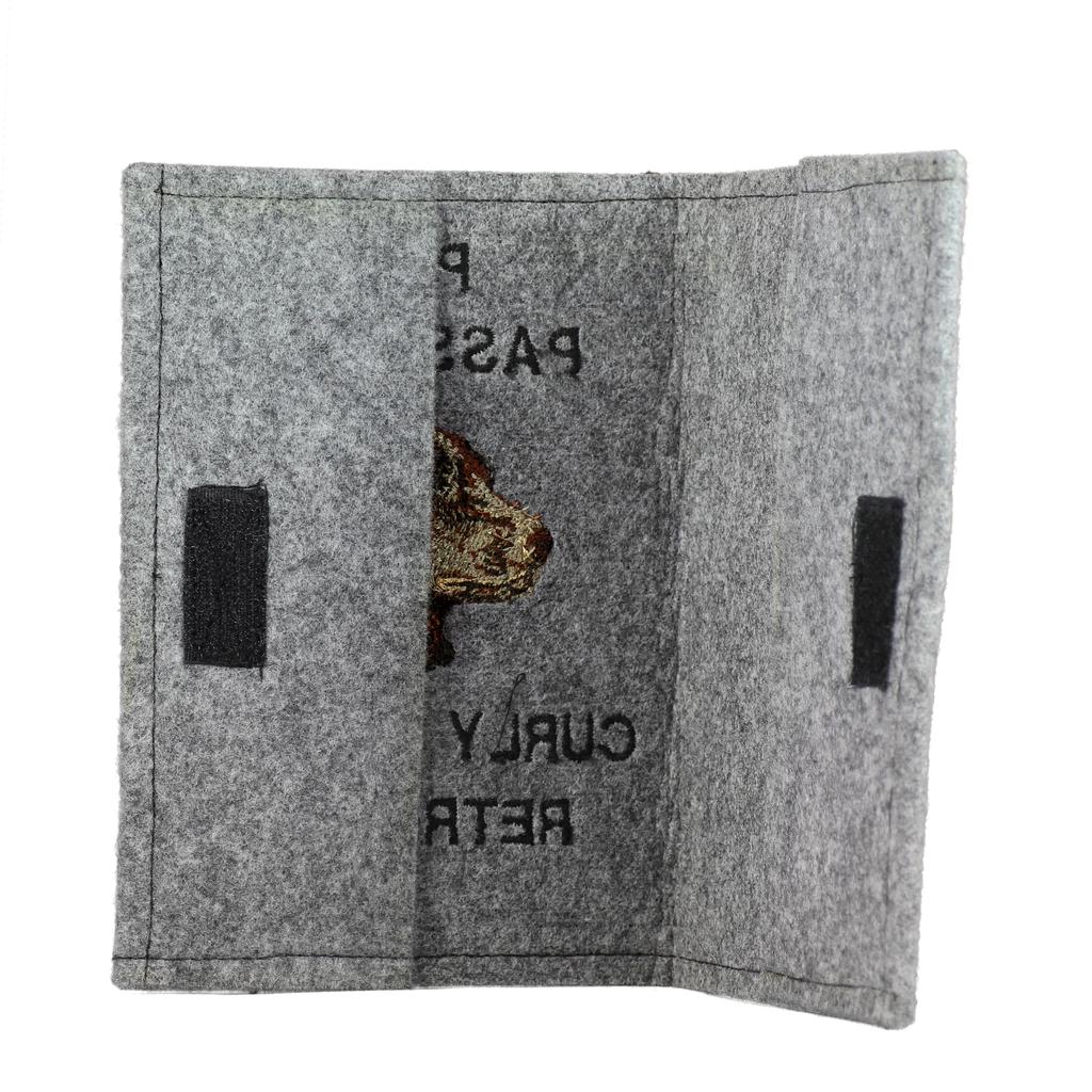 Curly Coated Retriever - Dog passport case, document case, gift for the traveller from the Art-Dog brand