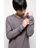 Haechinglum Triple Henley Neck Tee Rose Gray