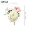 Uflower Groom Groomsmen Guest Boutonniere Set, Artificial Flowers for Wedding, Prom, Homecoming,Anniversary, Graduation