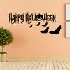 New Happy Halloween Pumpkin Bat Wall Sticker Living Room Bedroom Decorative Wallpaper