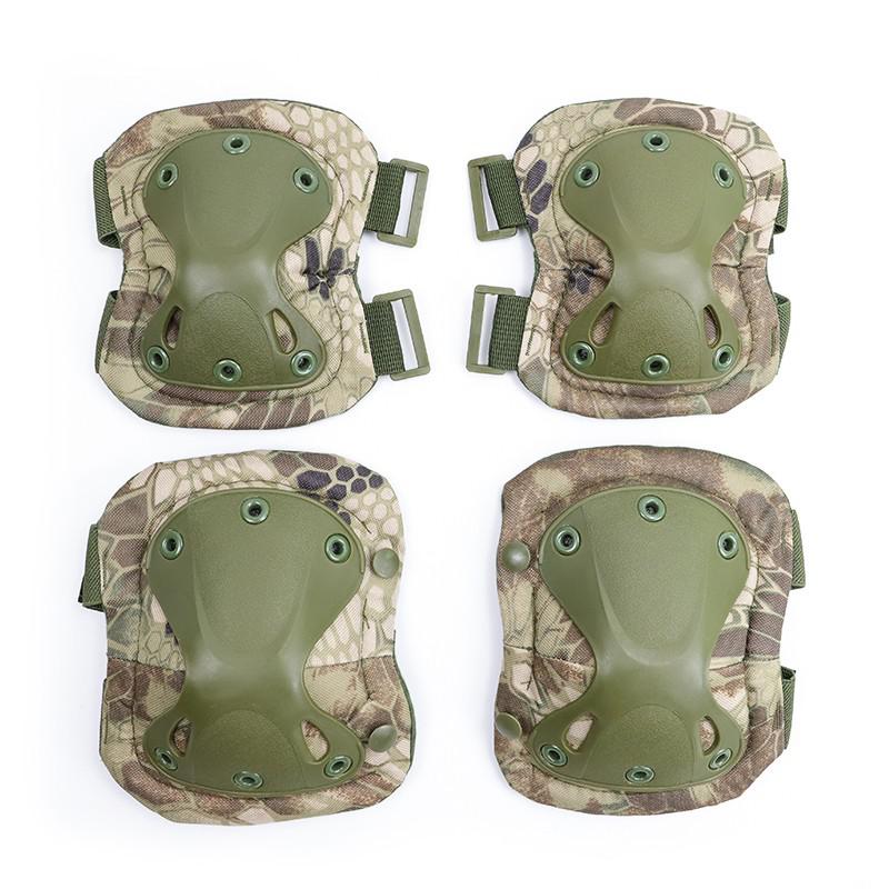 Durable And Safe Unisex Camo Tactical Kneepad Elbow Pads Knee Protector For Men Women Outdoor Sport Working Hunting Skating Safety Gear Kneecap